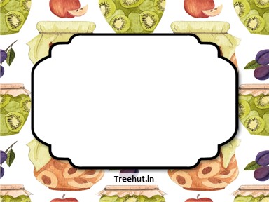 Food Free Printable Labels, 3x4 inch Name Tag