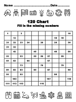 120 Chart Activities, 100, Groundhog Day Common Core Grade 1 Math Activities,