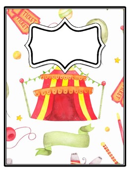 4 Amusement Park, Funfair Binder Covers and Spines