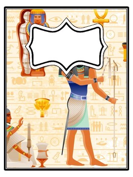 4 Ancient Egypt Binder Covers and Spines