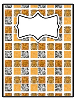 4 Animals Binder Covers and Spines