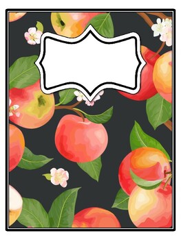 4 Apple Binder Covers and Spines