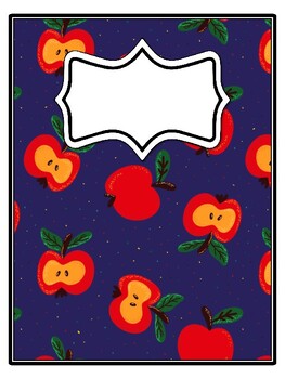 4 Apple Binder Covers and Spines