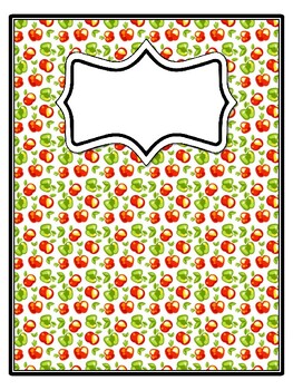 4 Apple Binder Covers and Spines