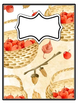 4 Apple Binder Covers and Spines