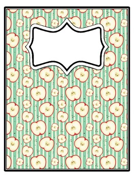 4 Apple Binder Covers and Spines