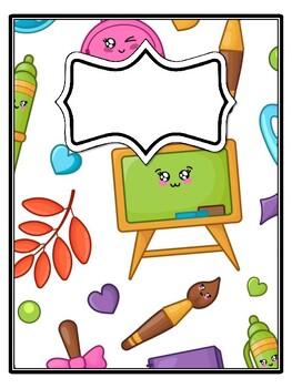 4 Back To School Binder Covers and Spines