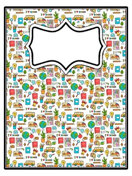 4 Back To School Binder Covers and Spines