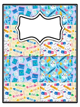 4 Back To School Binder Covers and Spines