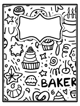 4 Bakery Binder Covers and Spines