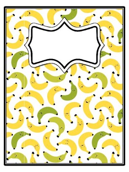 4 Banana Binder Covers and Spines