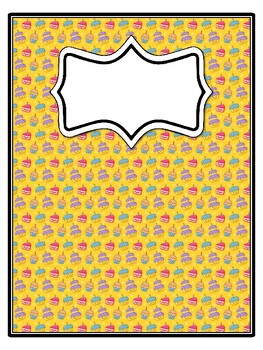 4 Birthday Binder Covers and Spines