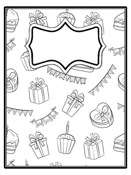 4 Birthday Binder Covers and Spines