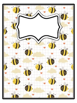 4 Bugs, Bee Binder Covers and Spines