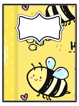 4 Bugs, Bee Binder Covers and Spines