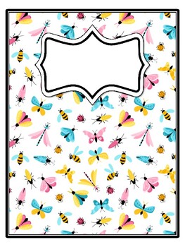 4 Bugs Binder Covers and Spines