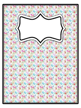4 Butterflies Binder Covers and Spines