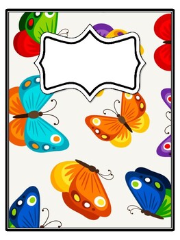 4 Butterflies Binder Covers and Spines