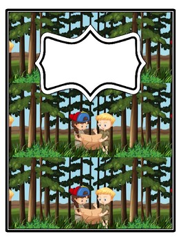 4 Camping Binder Covers and Spines, Camping Classroom Management