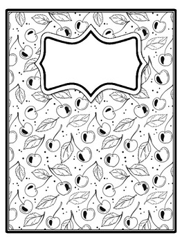 4 Cherry Binder Covers and Spines