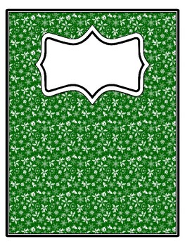 4 Christmas Binder Covers and Spines