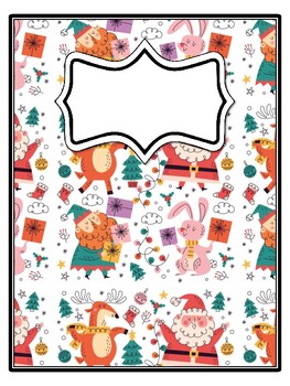 4 Christmas Binder Covers and Spines