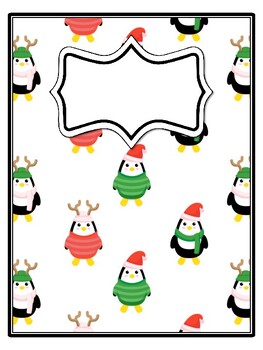 4 Christmas Binder Covers and Spines