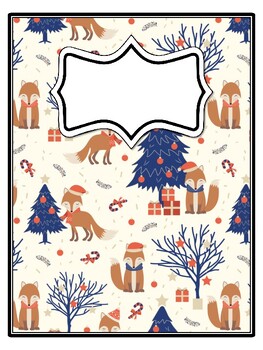 4 Christmas Binder Covers and Spines