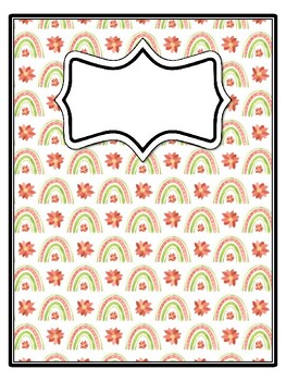 4 Christmas Binder Covers and Spines