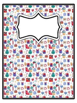 4 Christmas Binder Covers and Spines