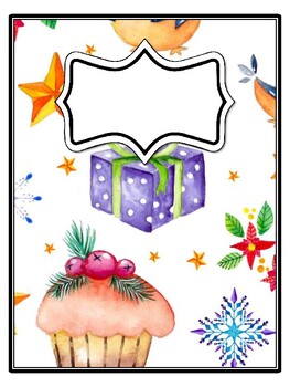 4 Christmas Binder Covers and Spines