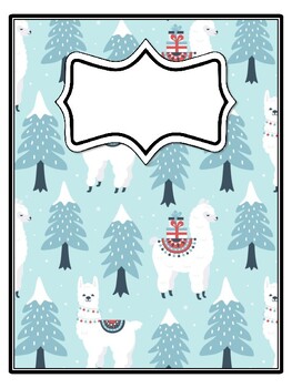 4 Christmas Binder Covers and Spines