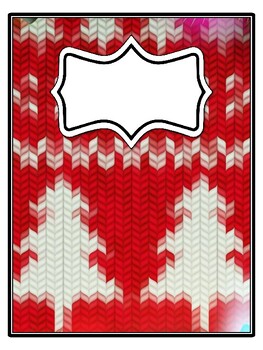4 Christmas Binder Covers and Spines