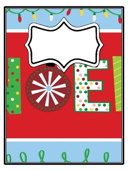 4 Christmas Binder Covers and Spines