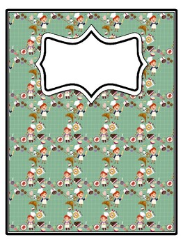 4 Cooking Binder Covers and Spines