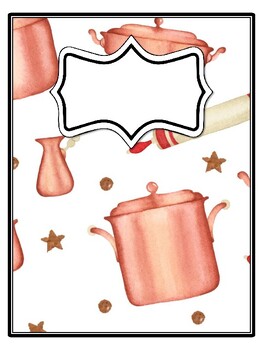 4 Cooking Binder Covers and Spines