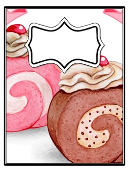 4 Desserts Binder Covers and Spines