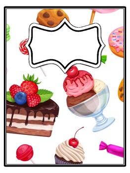 4 Desserts Binder Covers and Spines