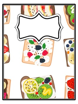 4 Desserts Binder Covers and Spines
