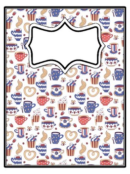 4 Desserts Binder Covers and Spines