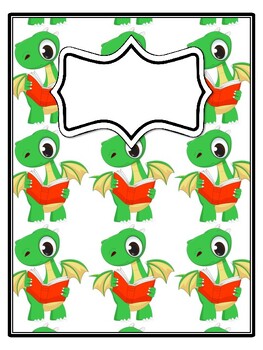 4 Dinosaur Binder Covers and Spines