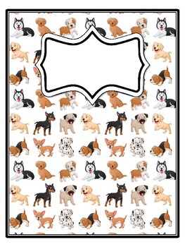 4 Dog Binder Covers and Spines