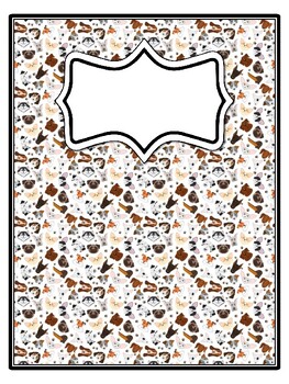 4 Dog Binder Covers and Spines