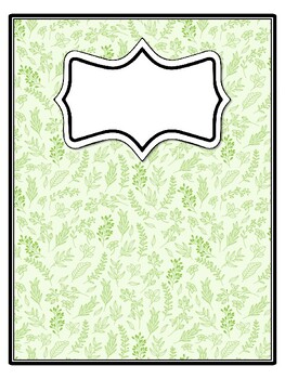 4 Earth Day Binder Covers and Spines