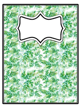 4 Earth Day Binder Covers and Spines