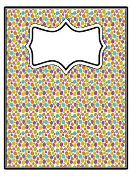 4 Easter Binder Covers and Spines