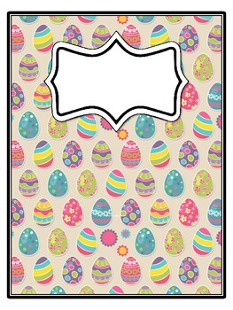 4 Easter Binder Covers and Spines
