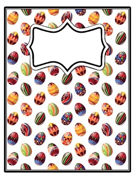 4 Easter Binder Covers and Spines