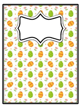 4 Easter Binder Covers and Spines