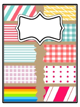 4 End Of Year Binder Covers and Spines